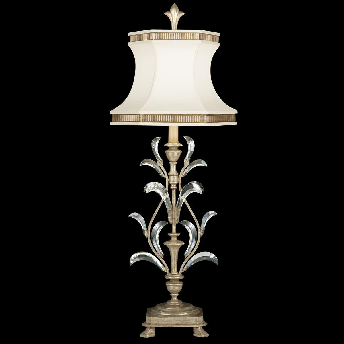 Beveled Arcs 41 Inch Table Light - Height: 41.0 Inches, Bedside Table Lamp