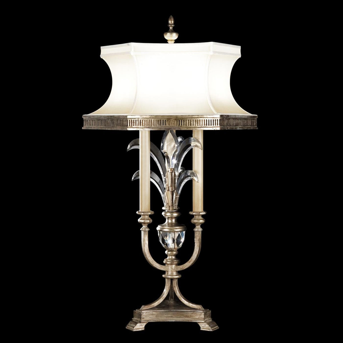 Beveled Arcs 37 Inch Table Light - Height: 37.0 Inches, Bedside Table Lamp