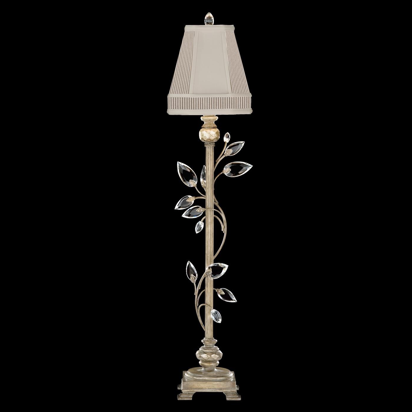 Crystal Laurel 37 Inch Table Light - Height: 37.0 Inches, Bedside Table Lamp