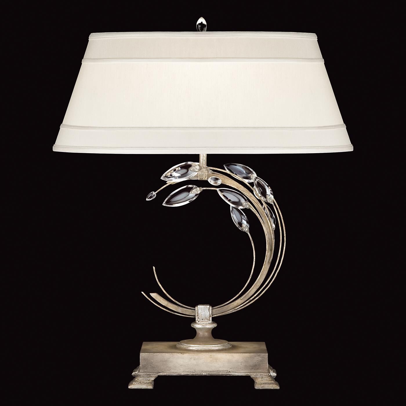 Crystal Laurel 31 Inch Table Light - Design 4, Bedside Table Lamp, Height: 31.0 Inches