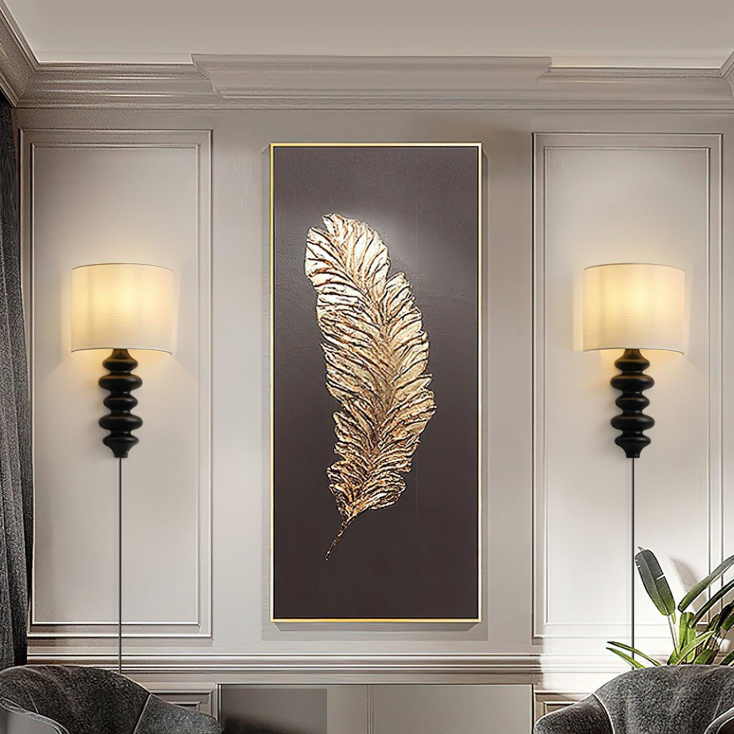 Fishbone Plug-in Wall Light, Plug-In Wall Sconce, detail 5