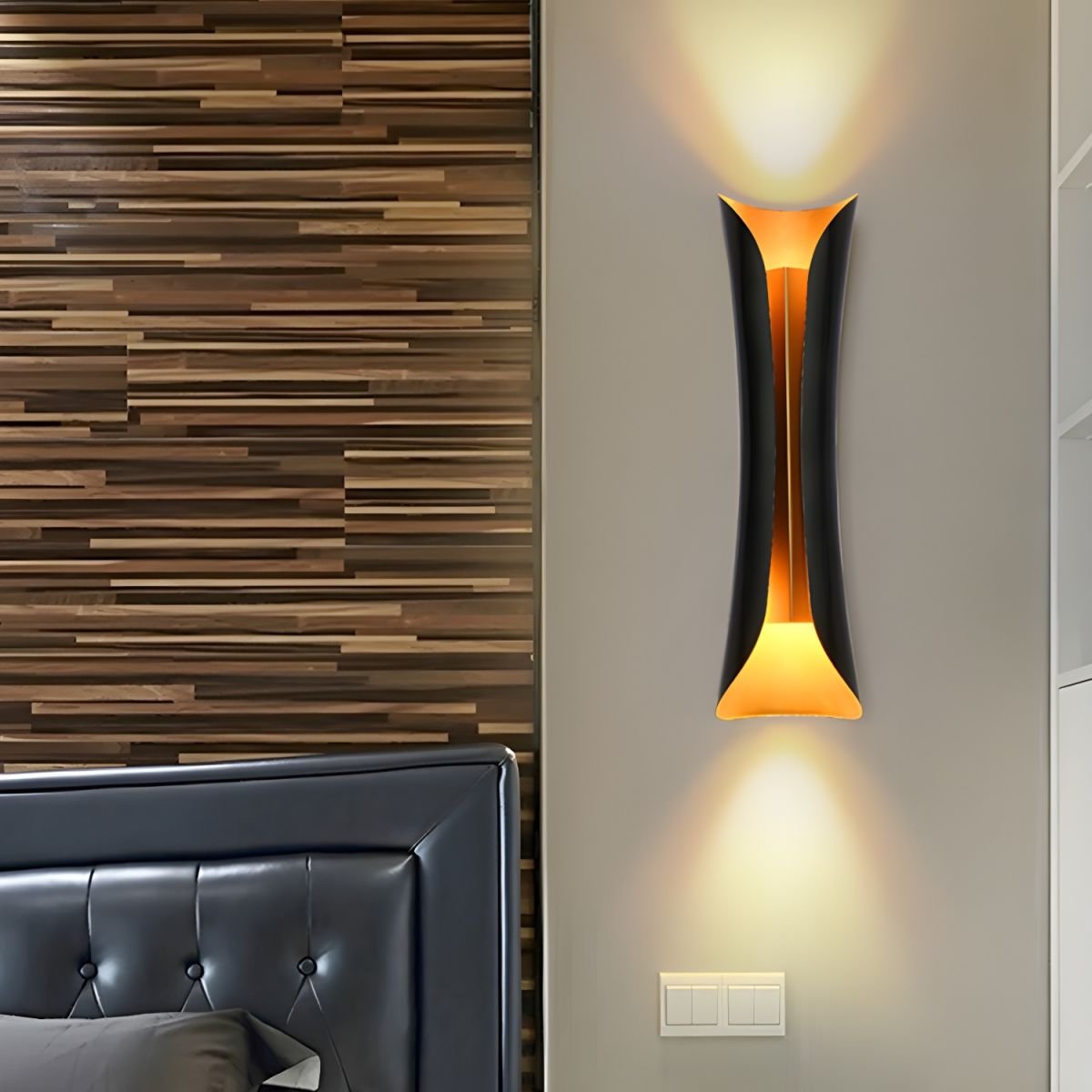 Flame Art Bracket Light Wall Light, Hardwired Wall Sconce, detail 2