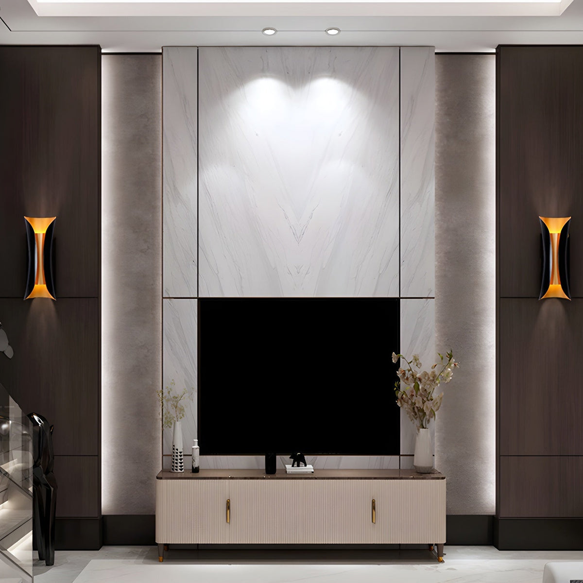 Flame Art Bracket Light Wall Light, Hardwired Wall Sconce, detail 5
