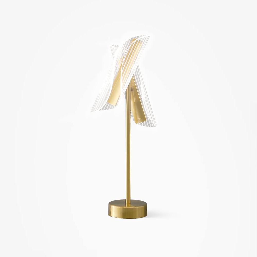 Flame Table Light, Bedside Table Lamp, Metal, Dia 17cm x H 55 cm