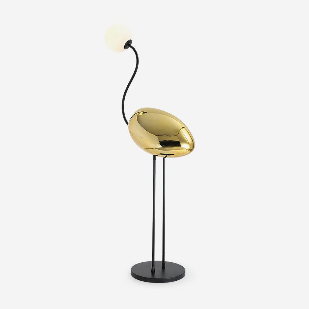 Flamingos Floor Light, Floor Lamp, Glass, ∅ 17.7″ x H 53″