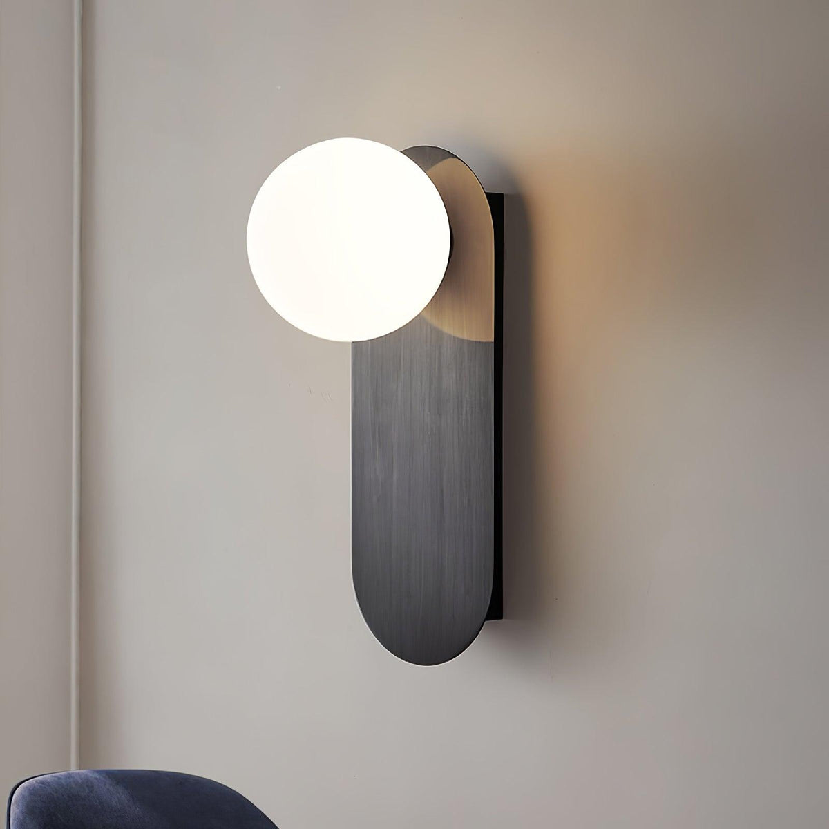 Flat Base Globe Bracket Light Wall Light, Hardwired Wall Sconce, detail 14