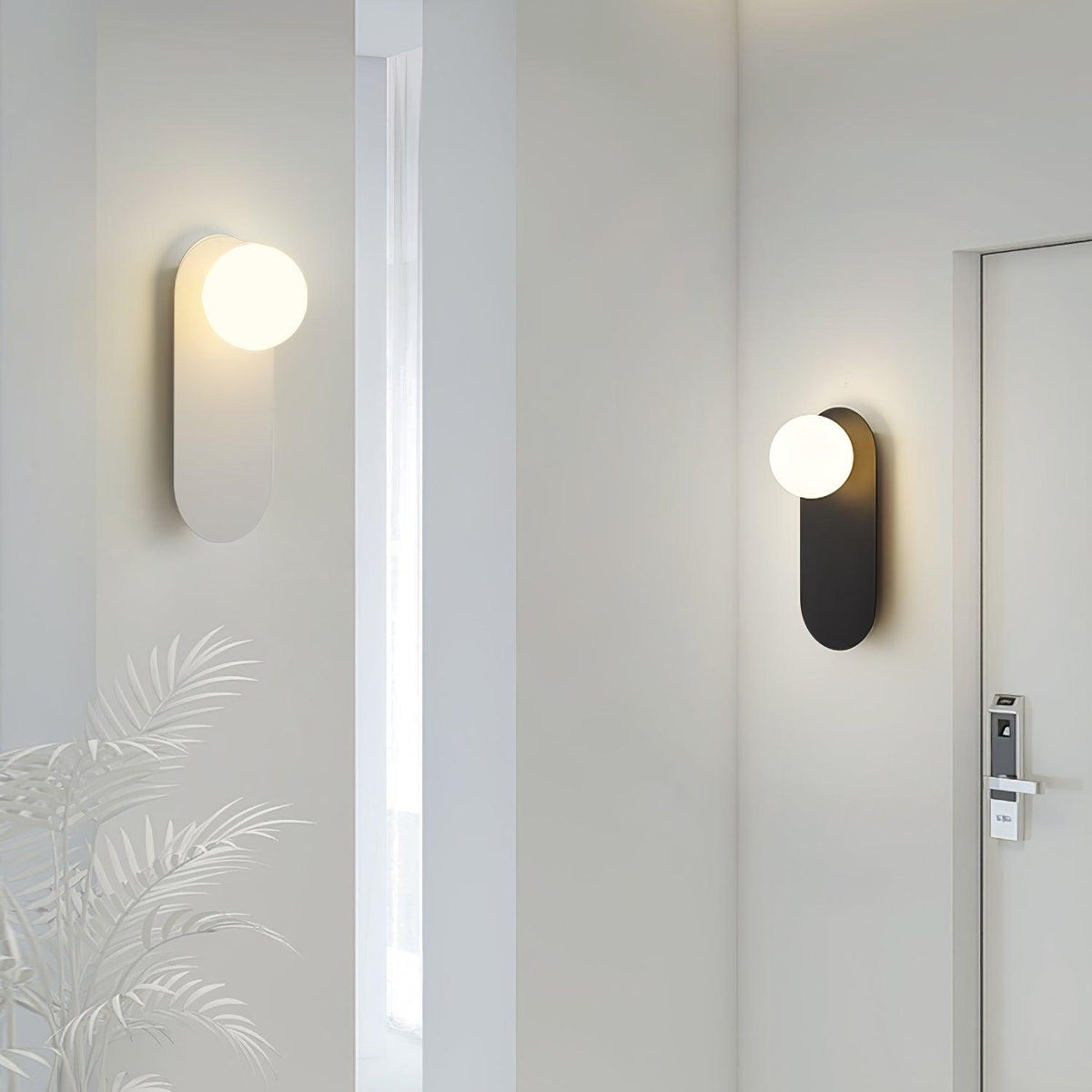 Flat Base Globe Bracket Light Wall Light, Hardwired Wall Sconce, detail 22