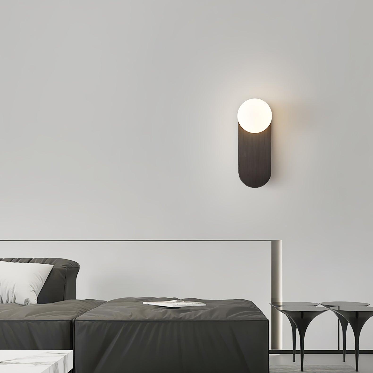 Flat Base Globe Bracket Light Wall Light, Hardwired Wall Sconce, detail 5