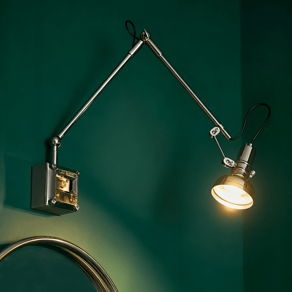 Flex Arm Wall Light, Hardwired Wall Sconce, detail 23