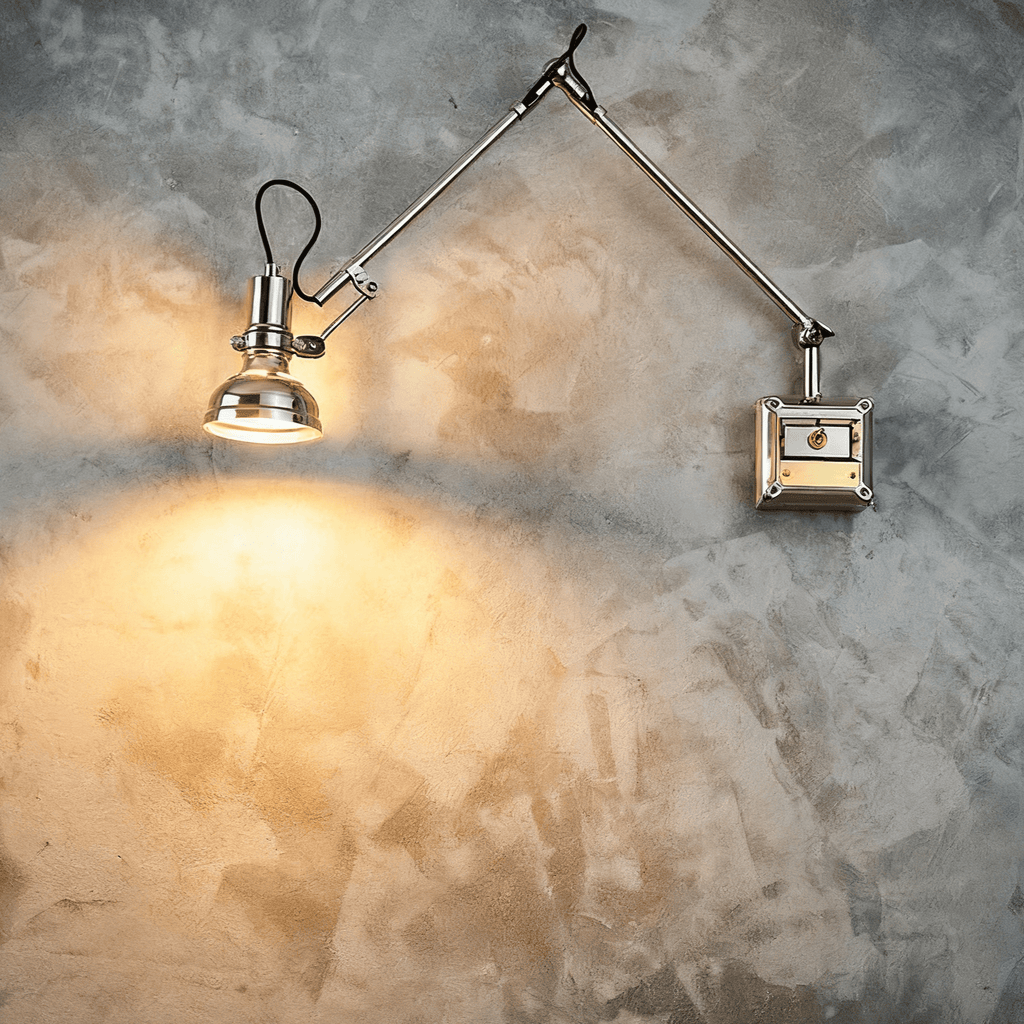 Flex Arm Wall Light, Hardwired Wall Sconce, detail 5