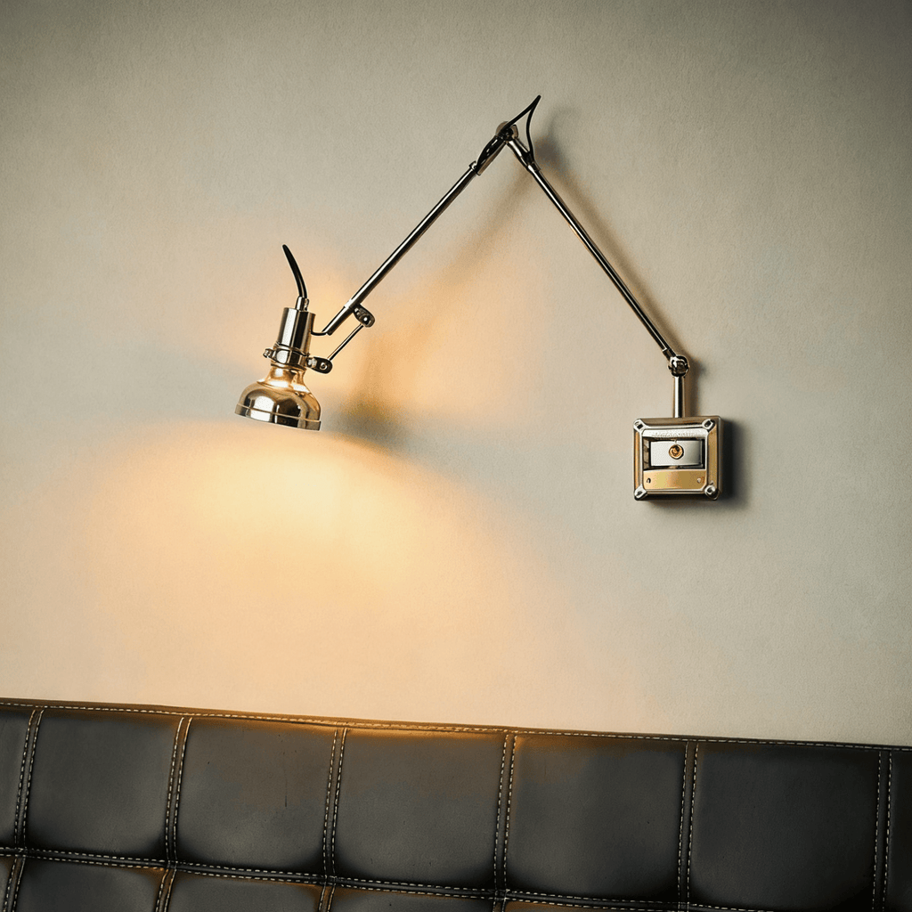 Flex Arm Wall Light, Hardwired Wall Sconce, detail 6