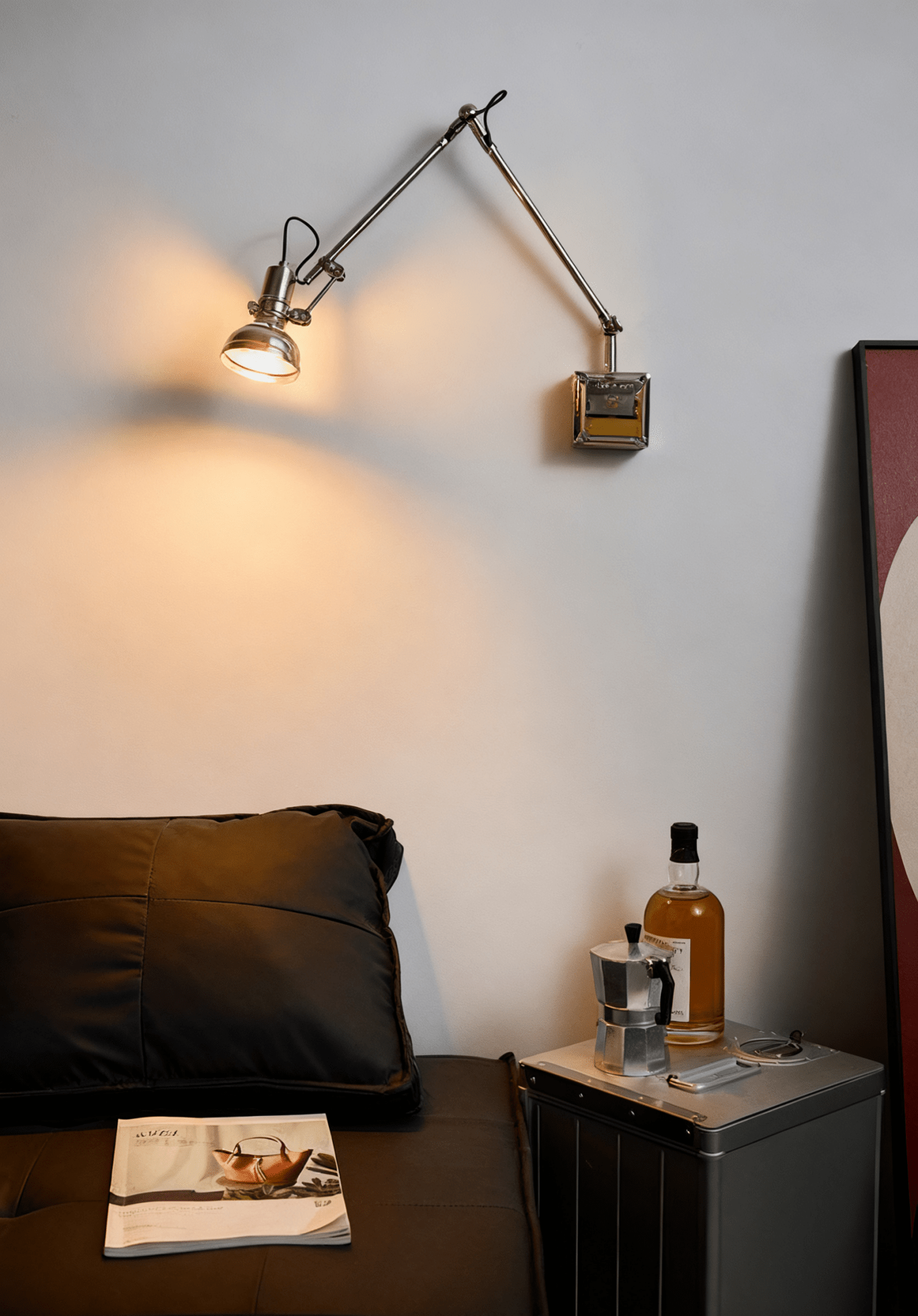 Flex Arm Wall Light, Hardwired Wall Sconce, detail 20