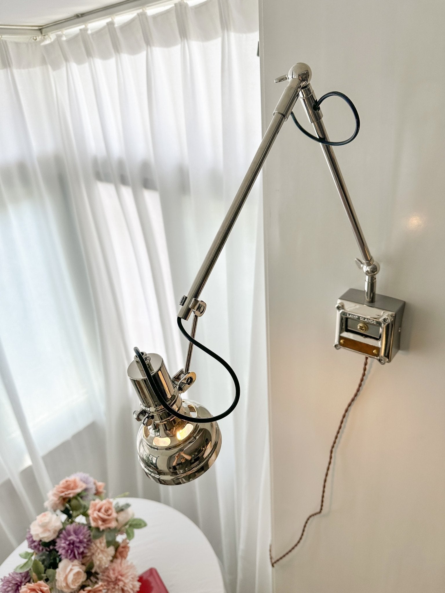 Flex Arm Wall Light, Hardwired Wall Sconce, detail 13