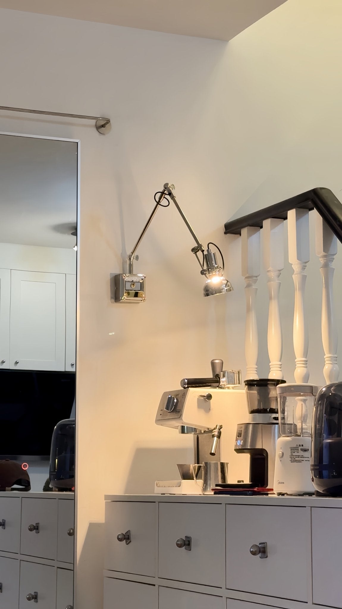 Flex Arm Wall Light, Hardwired Wall Sconce, detail 15