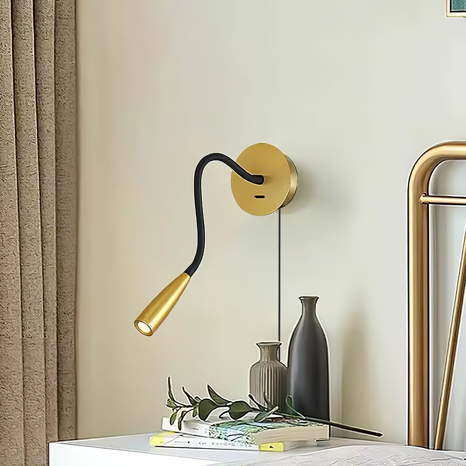 Flexi Hose Plug-In Wall Light, Plug-In Wall Sconce, detail 5