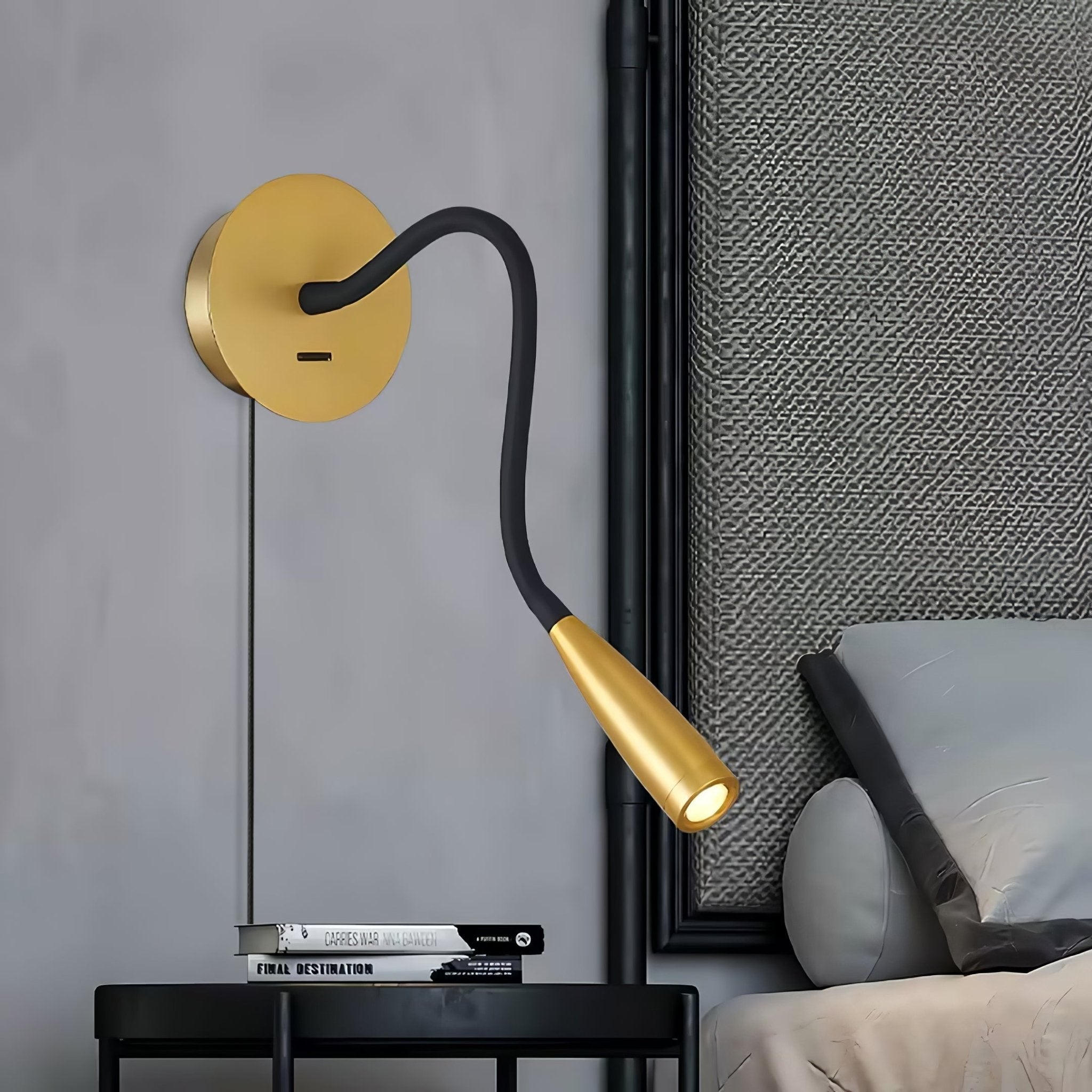 Flexi Hose Plug-In Wall Light, Plug-In Wall Sconce, detail 3
