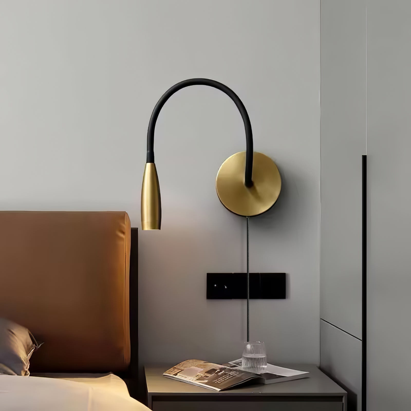 Flexi Hose Plug-In Wall Light, Plug-In Wall Sconce, detail 4