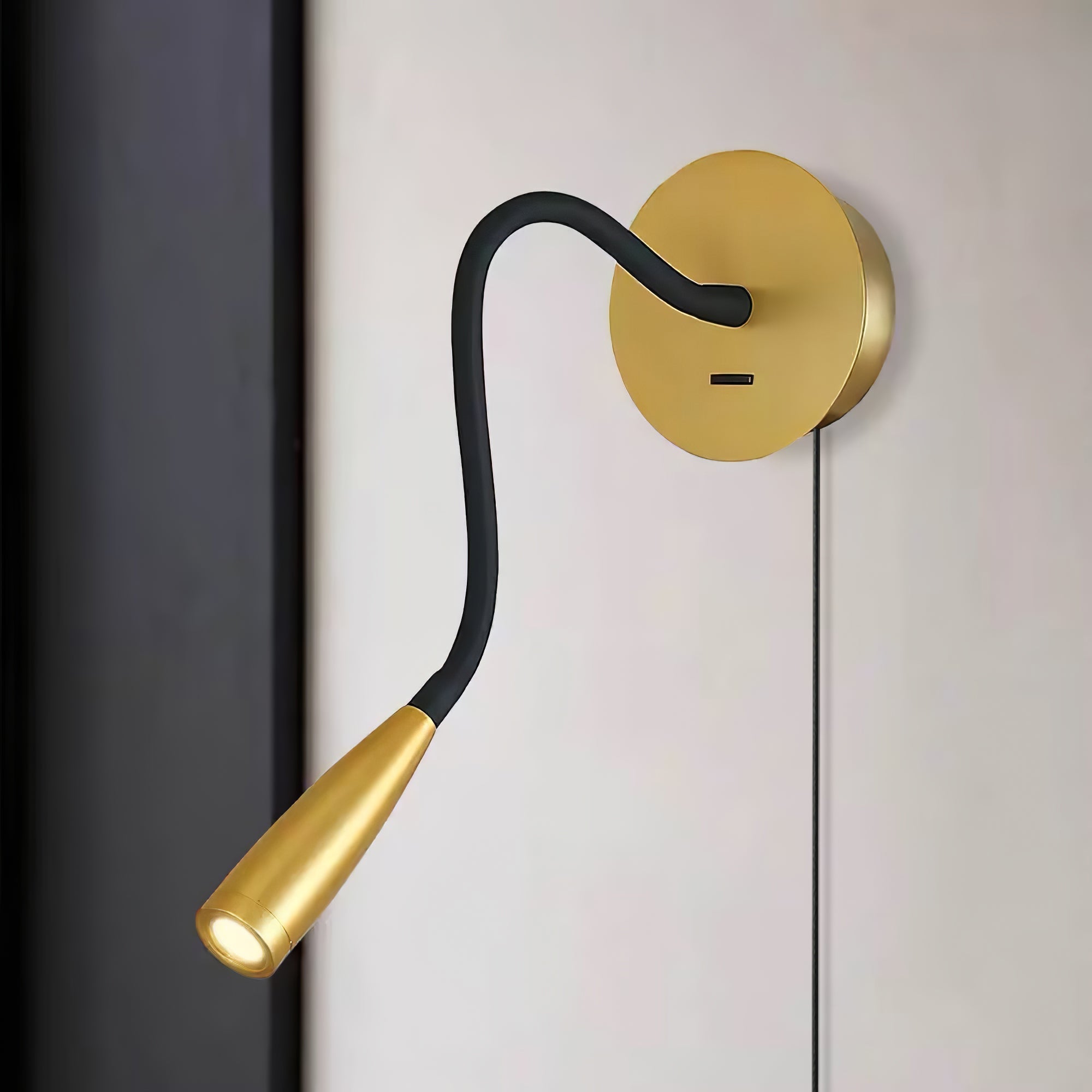 Flexi Hose Plug-In Wall Light, Plug-In Wall Sconce, detail 2
