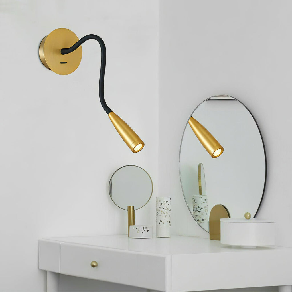 Flexi Hose Wall Light, Plug-In Wall Sconce, detail 6