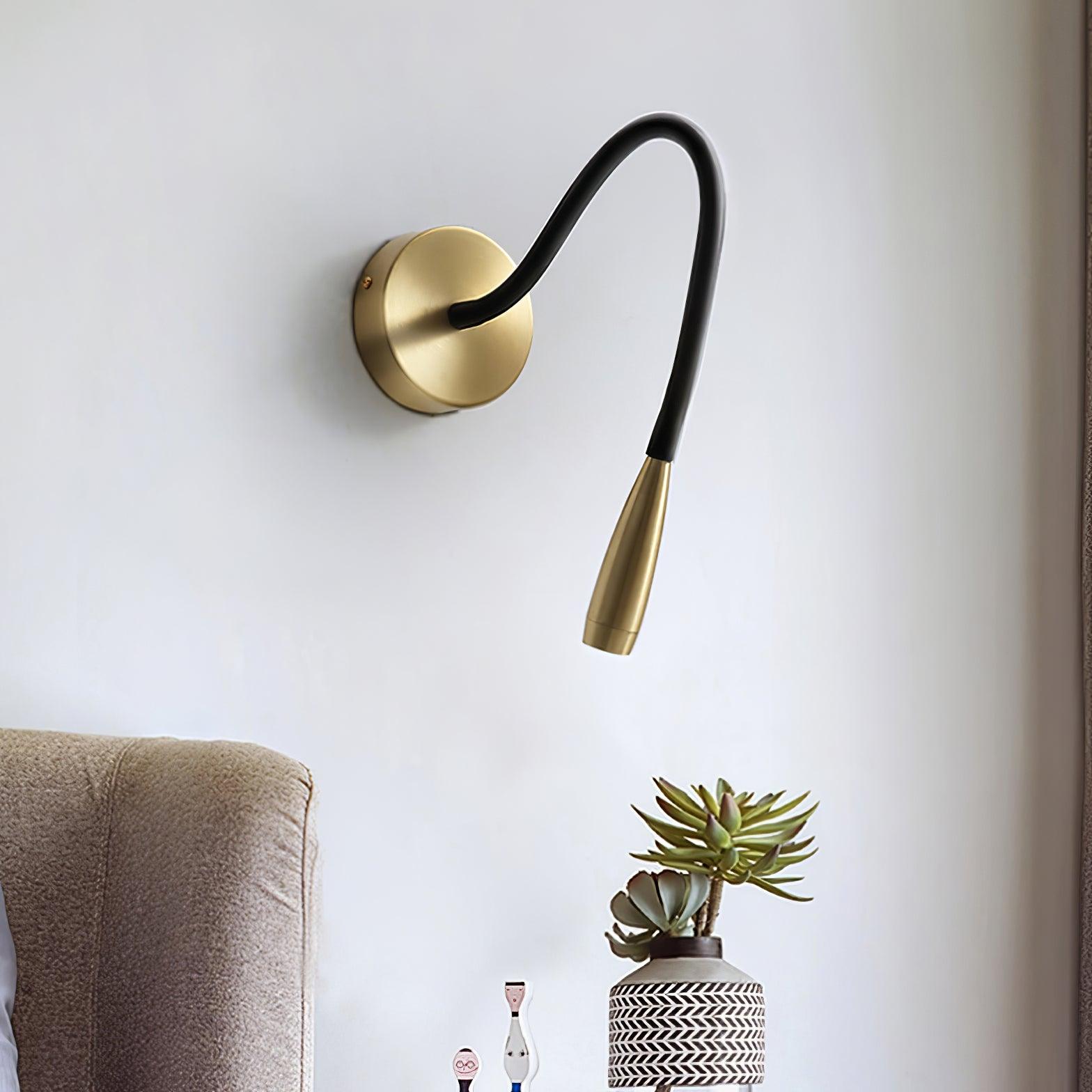Flexi Hose Wall Light, Plug-In Wall Sconce, detail 5