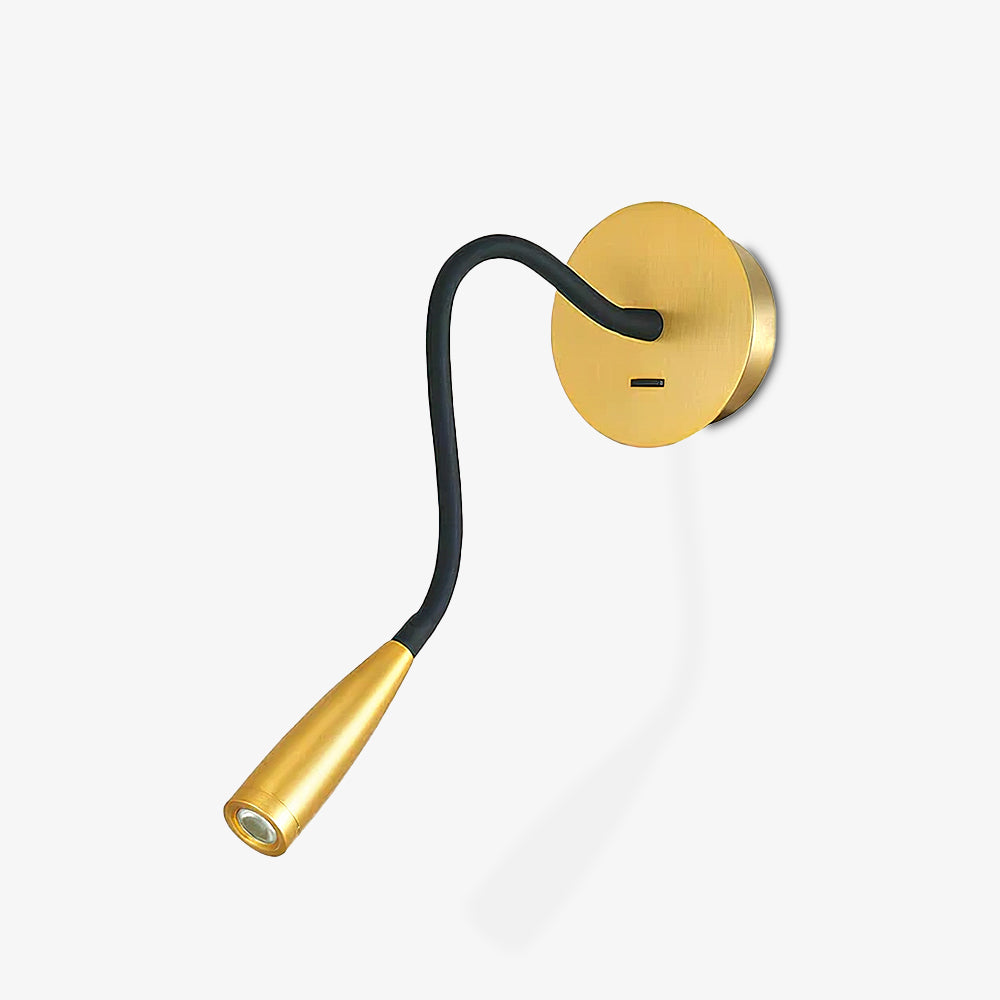 Flexi Hose Wall Light, Plug-In Wall Sconce, detail 2