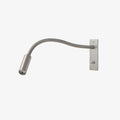 Flexible Gooseneck Wall Light, Hardwired Wall Sconce, Metal, W 35cm x H 12cm