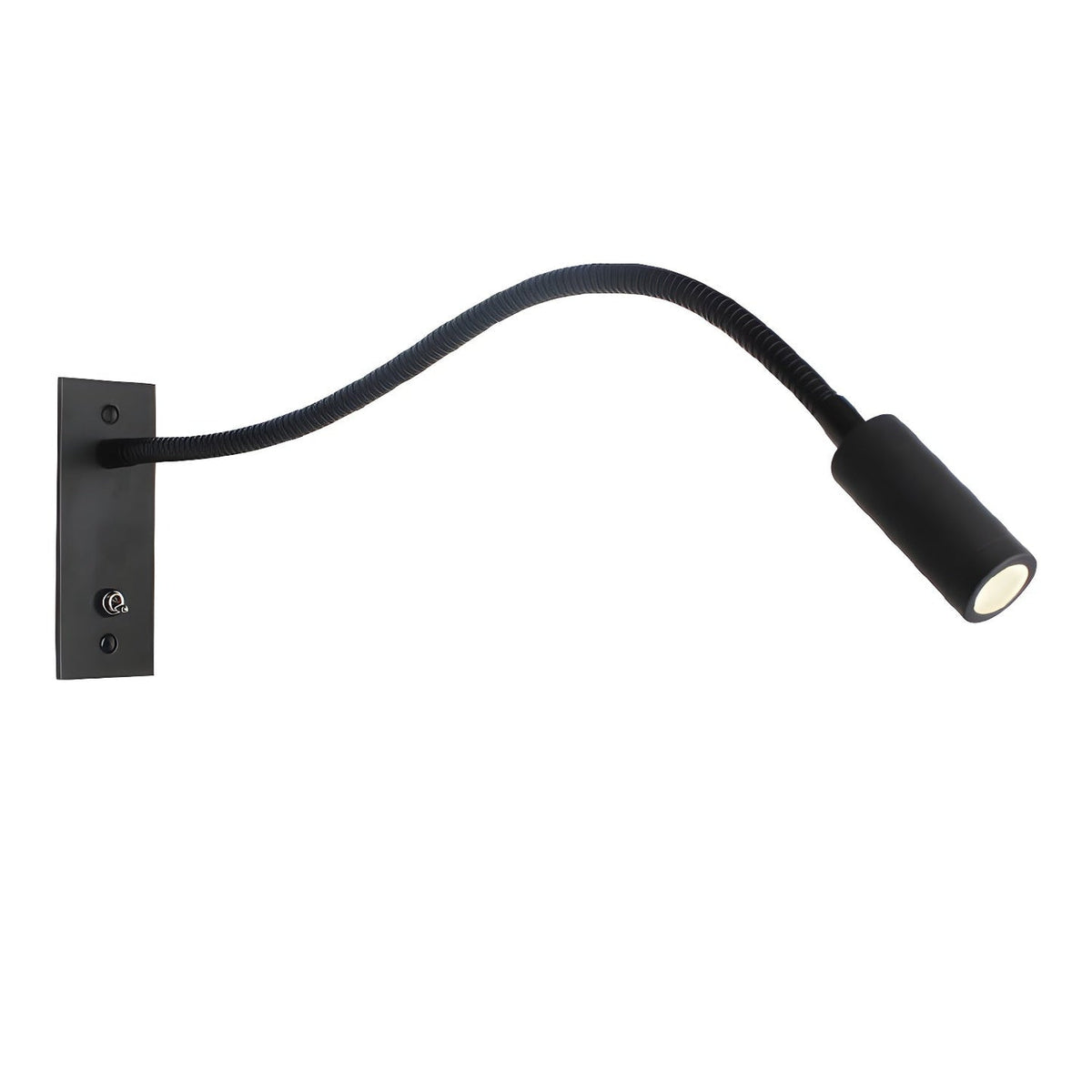 Flexible Gooseneck Sconce Wall Light, Hardwired Wall Sconce, Metal, W 35cm x H 12cm