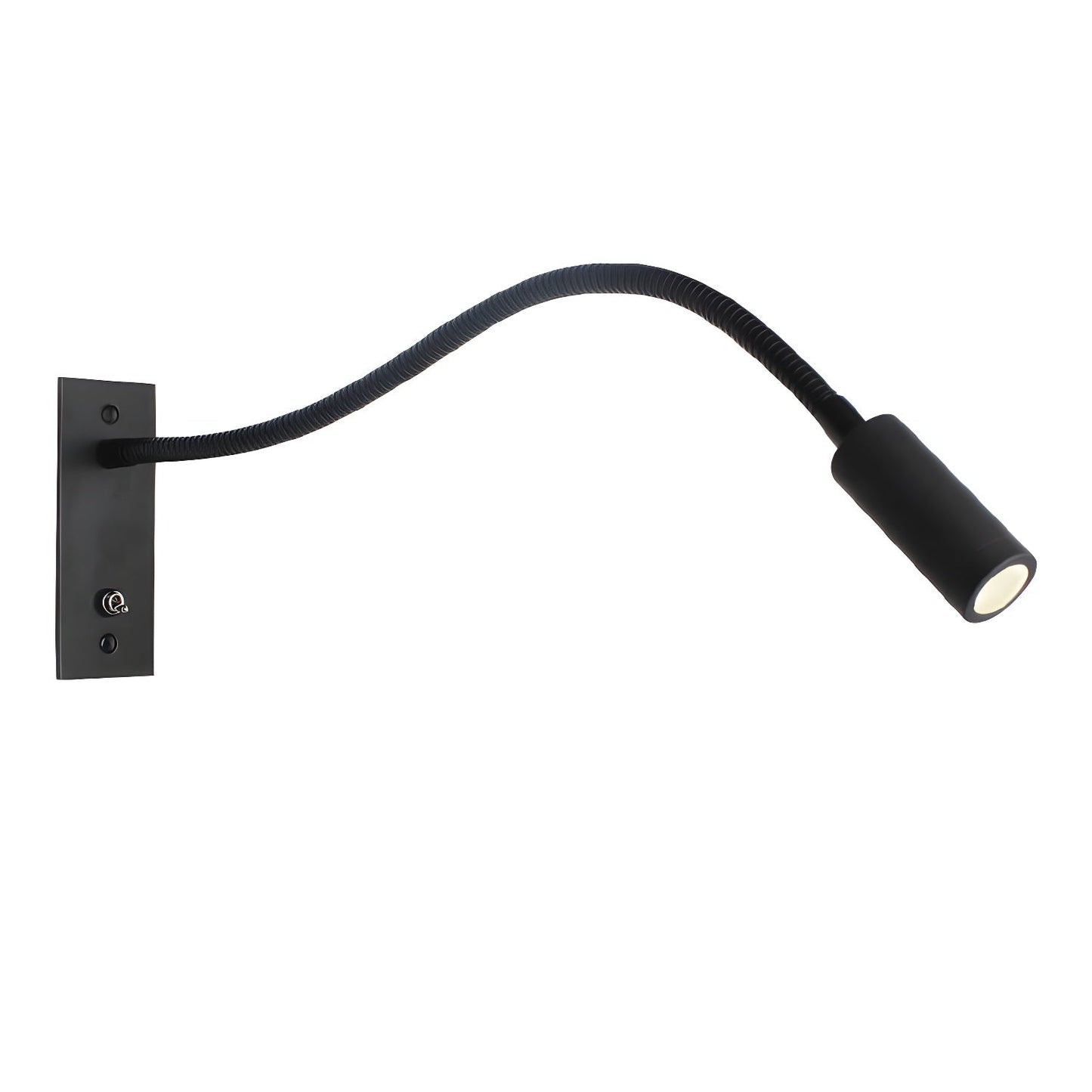 Flexible Gooseneck Sconce Wall Light, Hardwired Wall Sconce, Metal, W 35cm x H 12cm