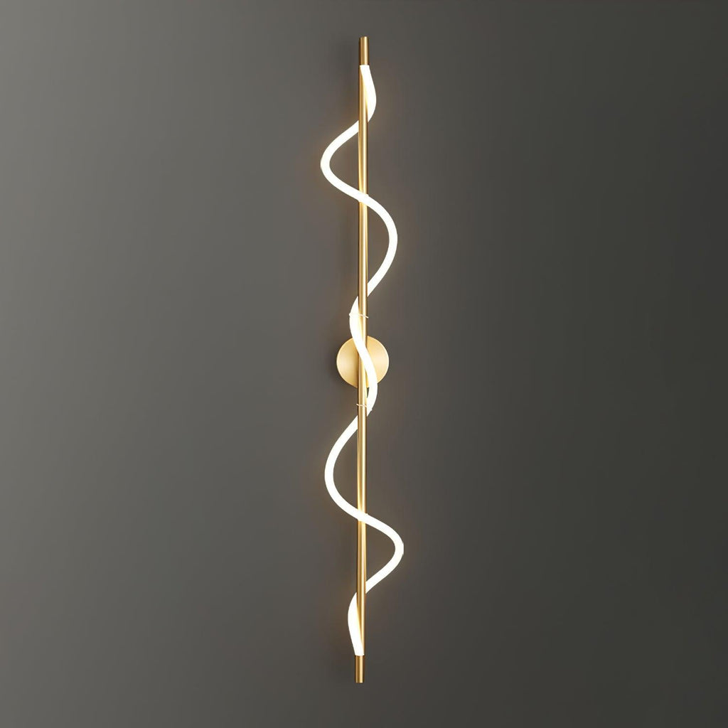 Flexible Linear Curve Wall Light, Hardwired Wall Sconce, detail 11
