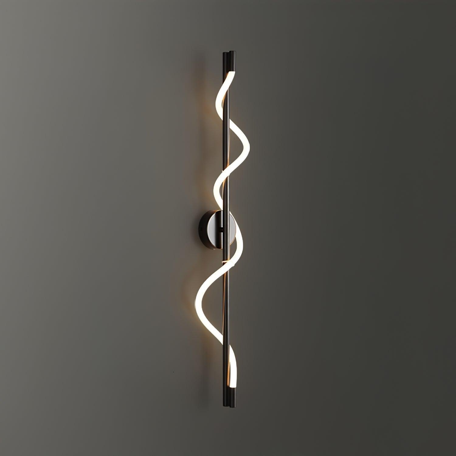 Flexible Linear Curve Wall Light, Hardwired Wall Sconce, detail 15