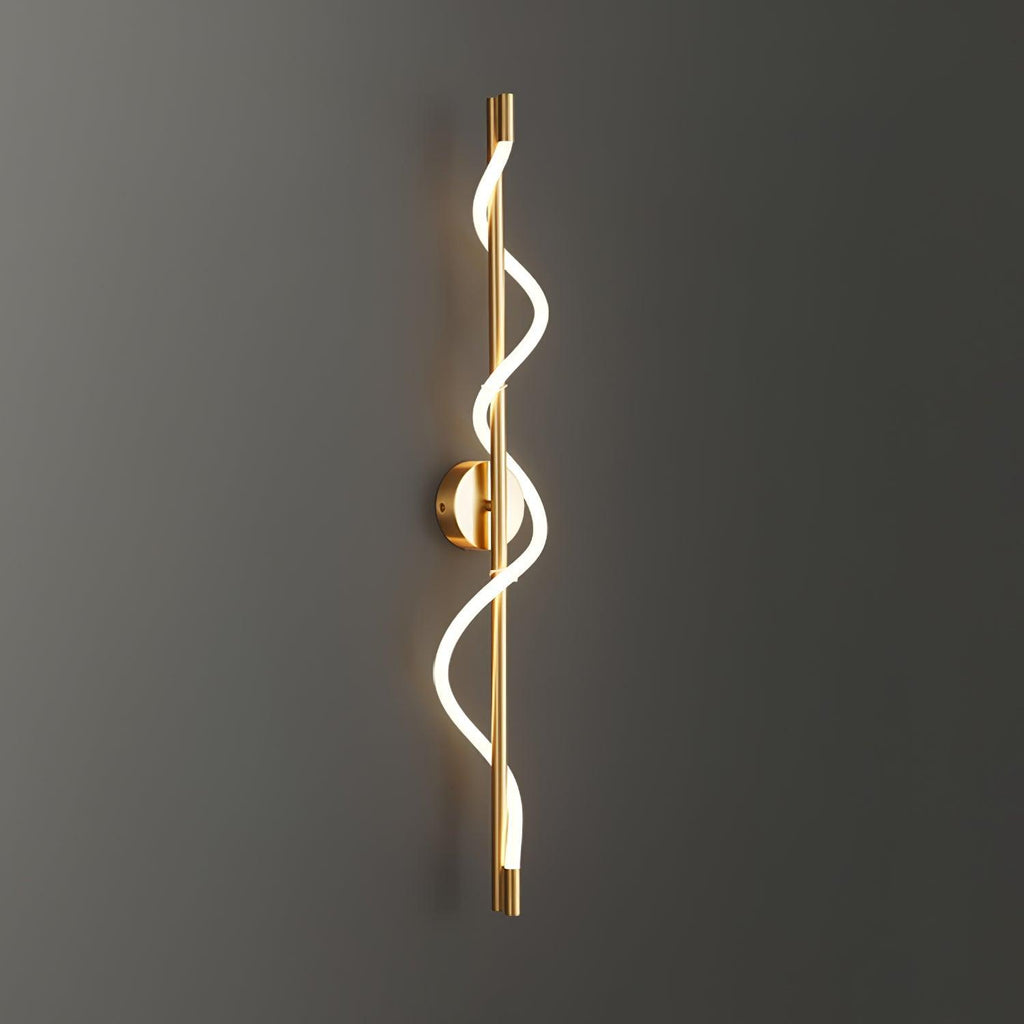 Flexible Linear Curve Wall Light, Hardwired Wall Sconce, detail 14
