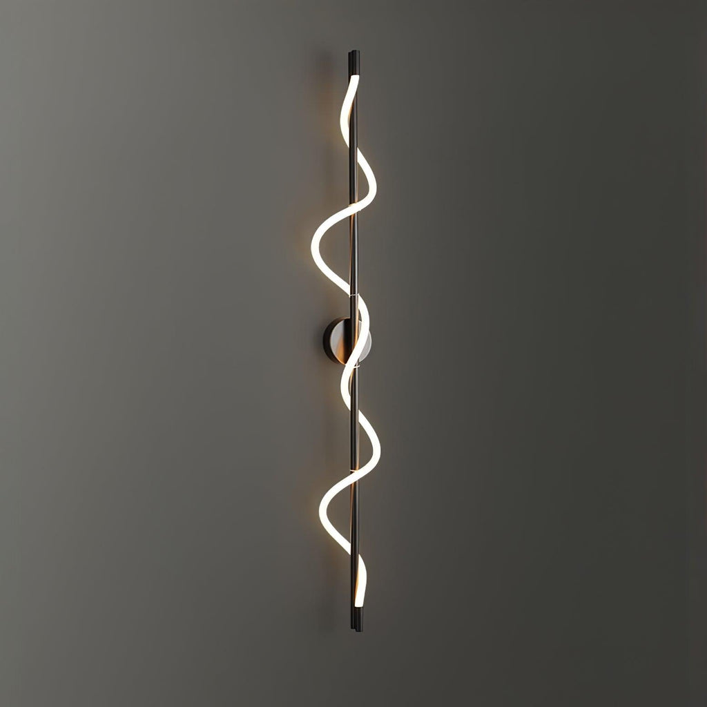Flexible Linear Curve Wall Light, Hardwired Wall Sconce, detail 16