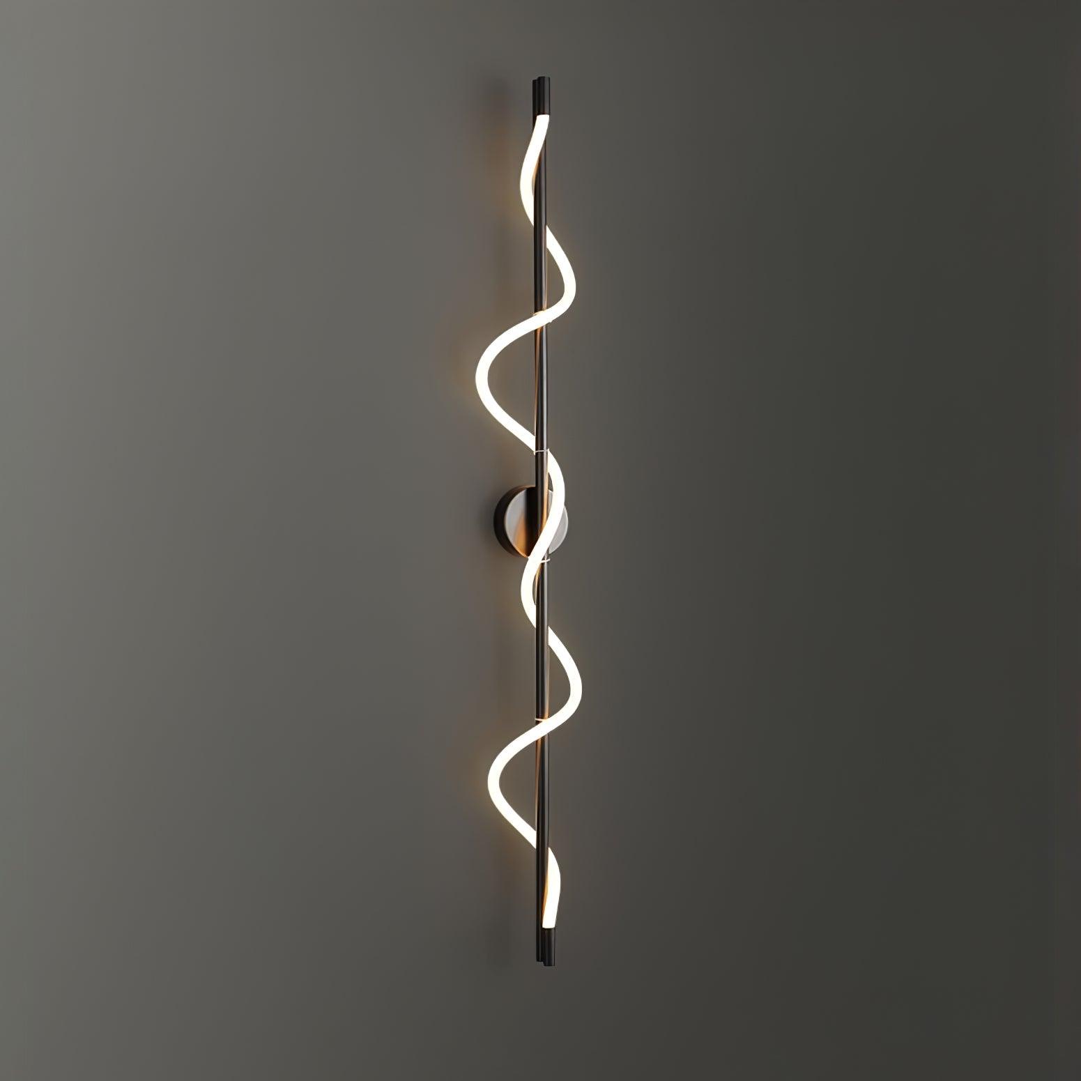 Flexible Linear Curve Wall Light, Hardwired Wall Sconce, detail 16