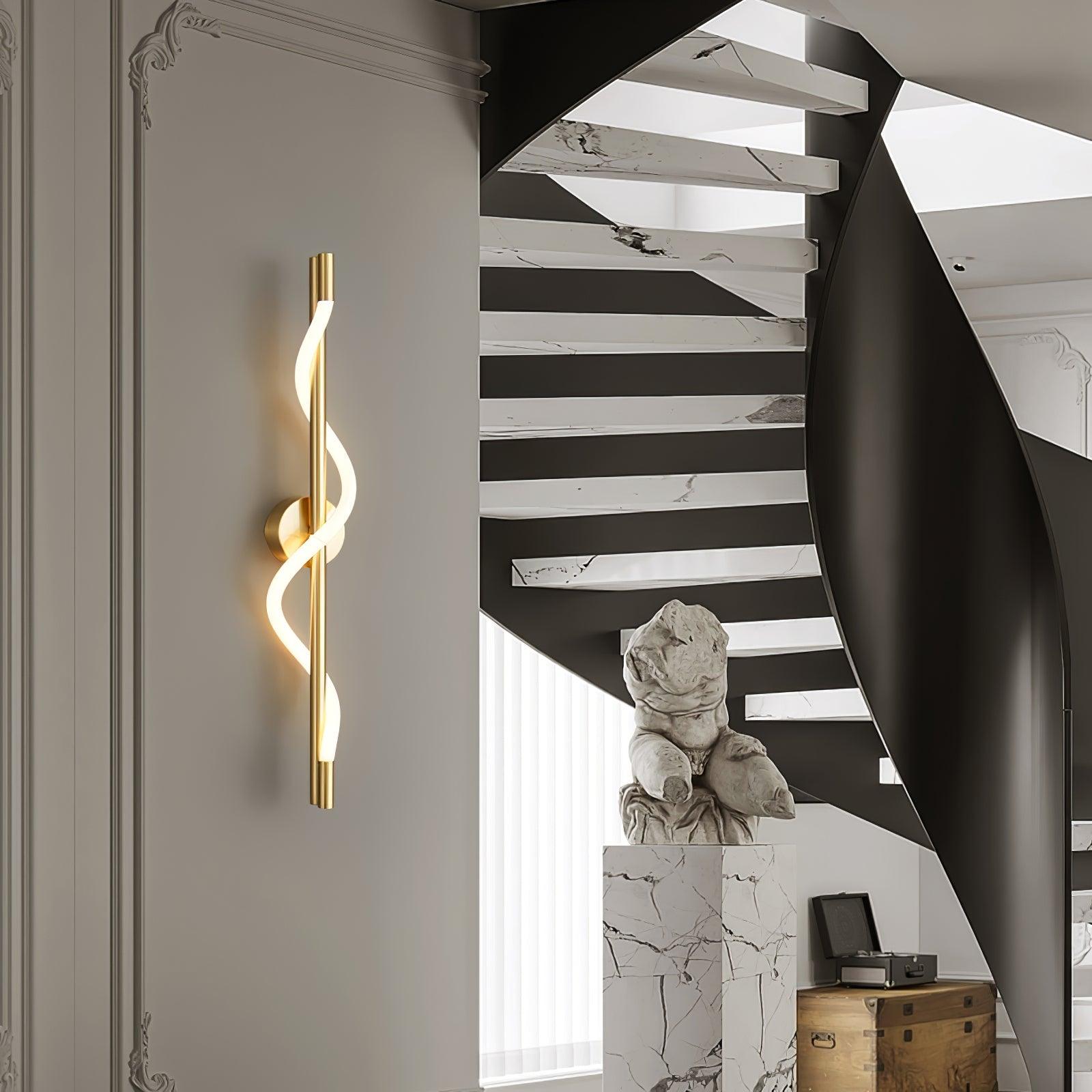 Flexible Linear Curve Wall Light, Hardwired Wall Sconce, detail 5