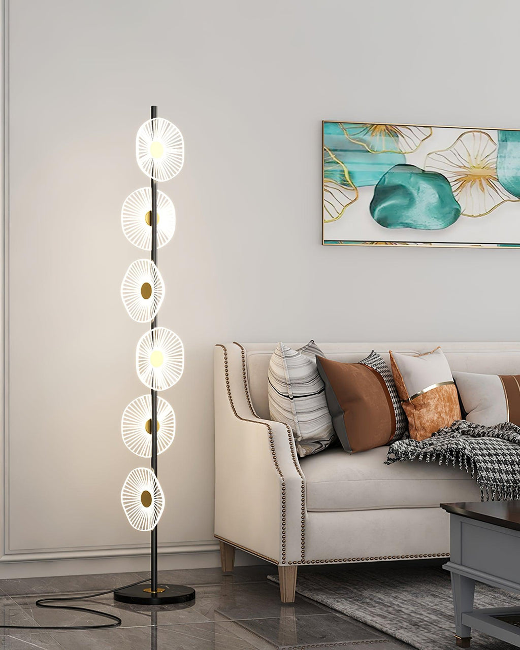 Floating Raindrop Floor Light, Floor Lamp, detail 3