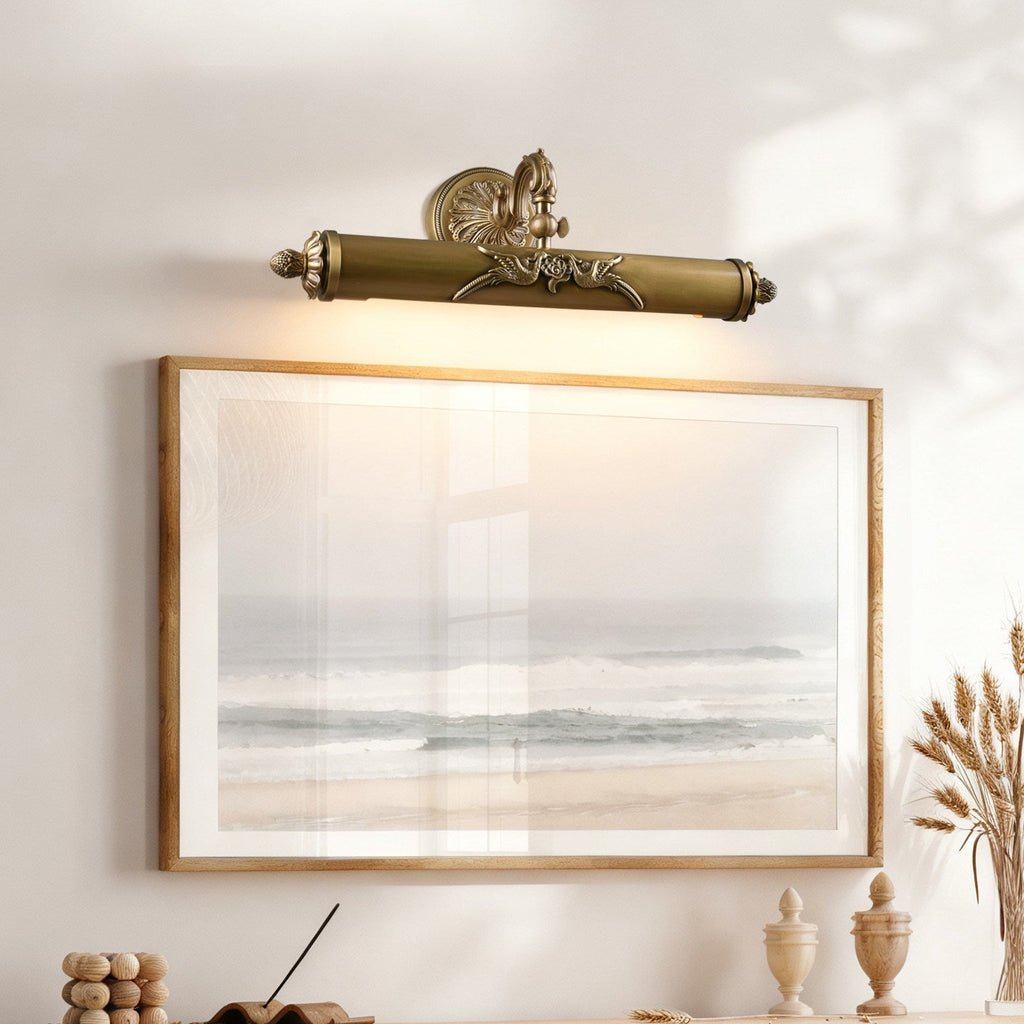 Florence Brass Wall Light, Hardwired Wall Sconce, detail 3