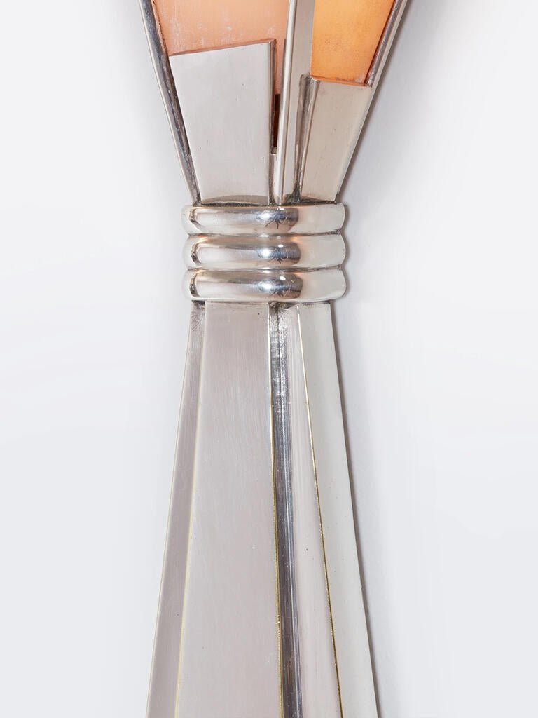 Florent Alabaster Fan Wall Light, Hardwired Wall Sconce, detail 11