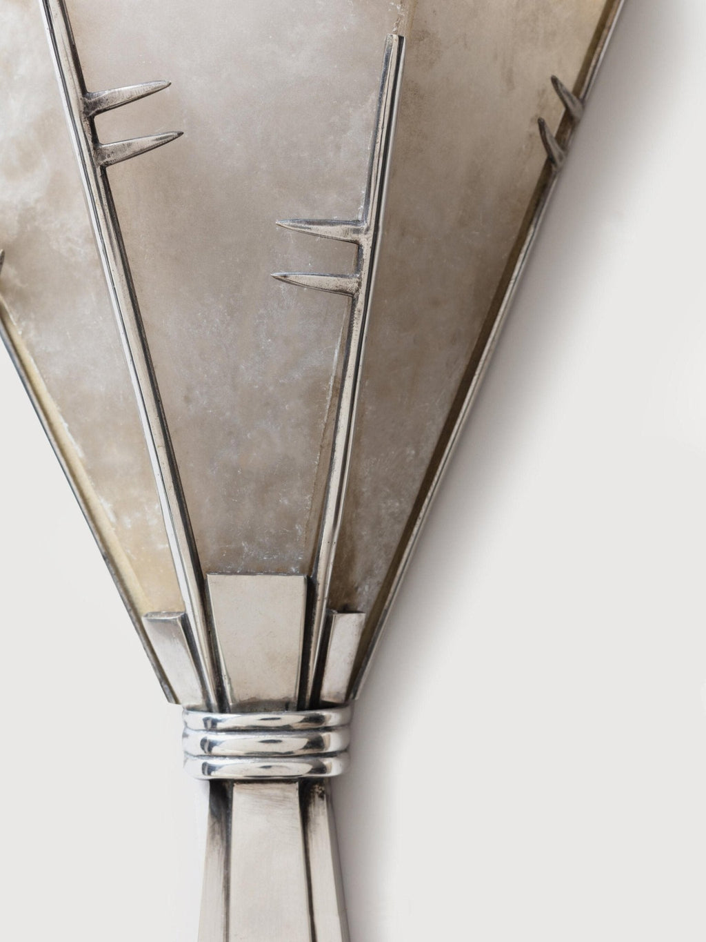 Florent Alabaster Fan Wall Light, Hardwired Wall Sconce, detail 12