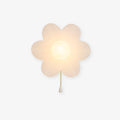 Flowers Wall Light, Hardwired Wall Sconce, Metal, Φ 9.4 x H 9.4