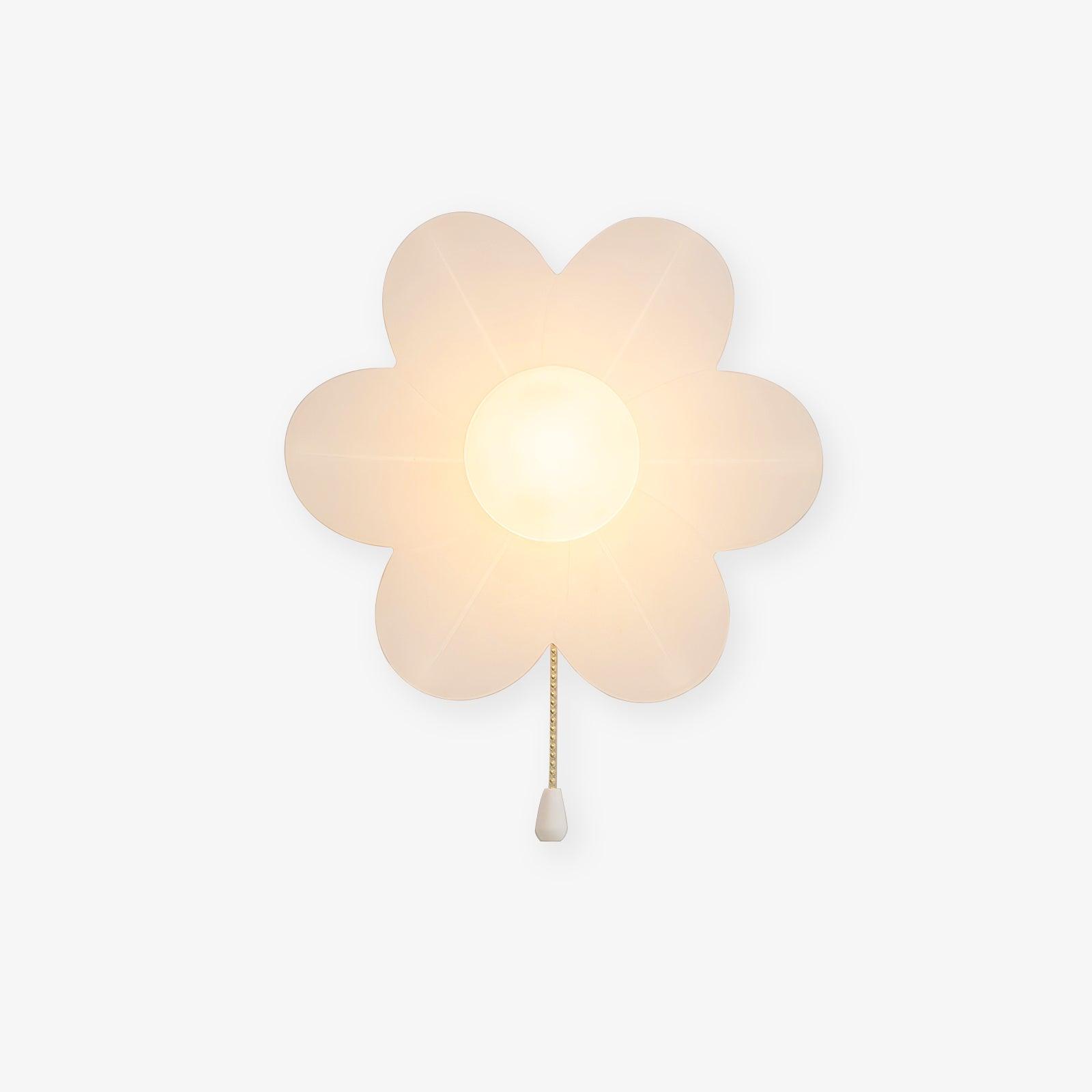 Flowers Wall Light, Hardwired Wall Sconce, Metal, Φ 9.4 x H 9.4