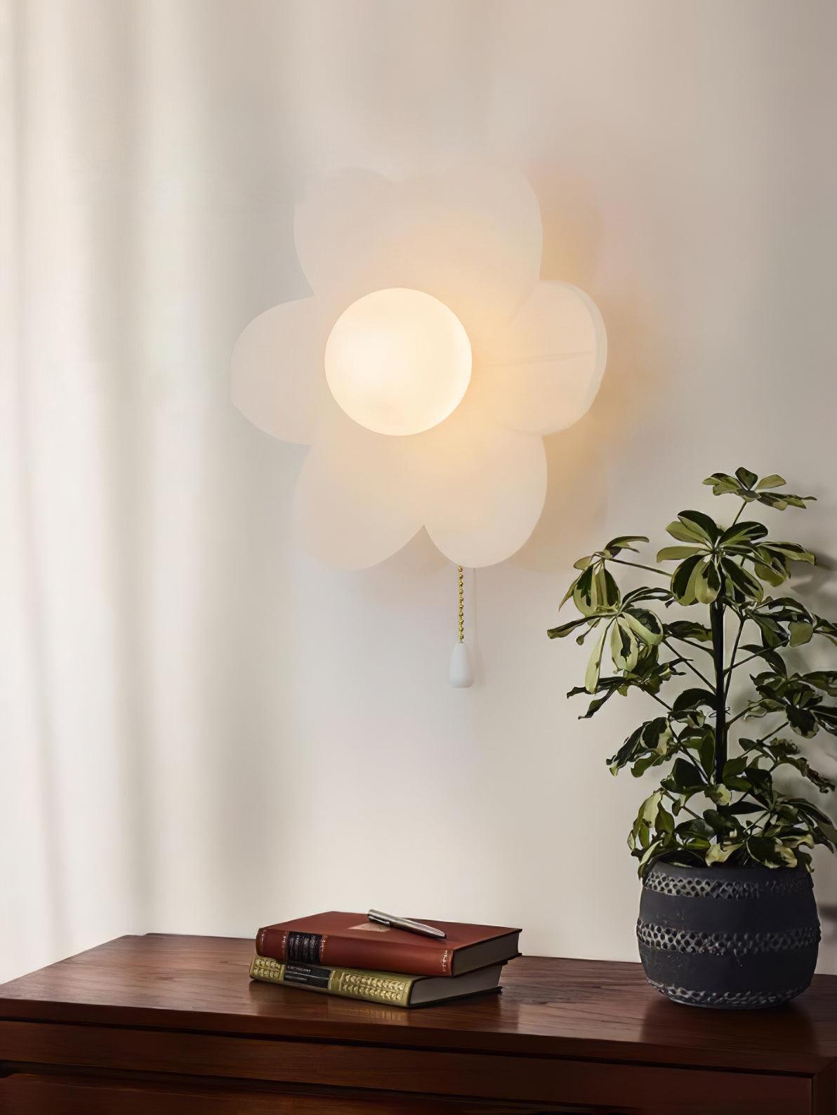Flowers Wall Light, Hardwired Wall Sconce, detail 3
