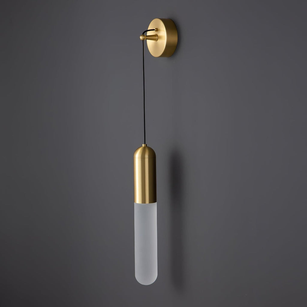 Flume Wall Light, Bathroom Wall Sconce, Acrylic, L 10cm x W 11cm x H 44cm