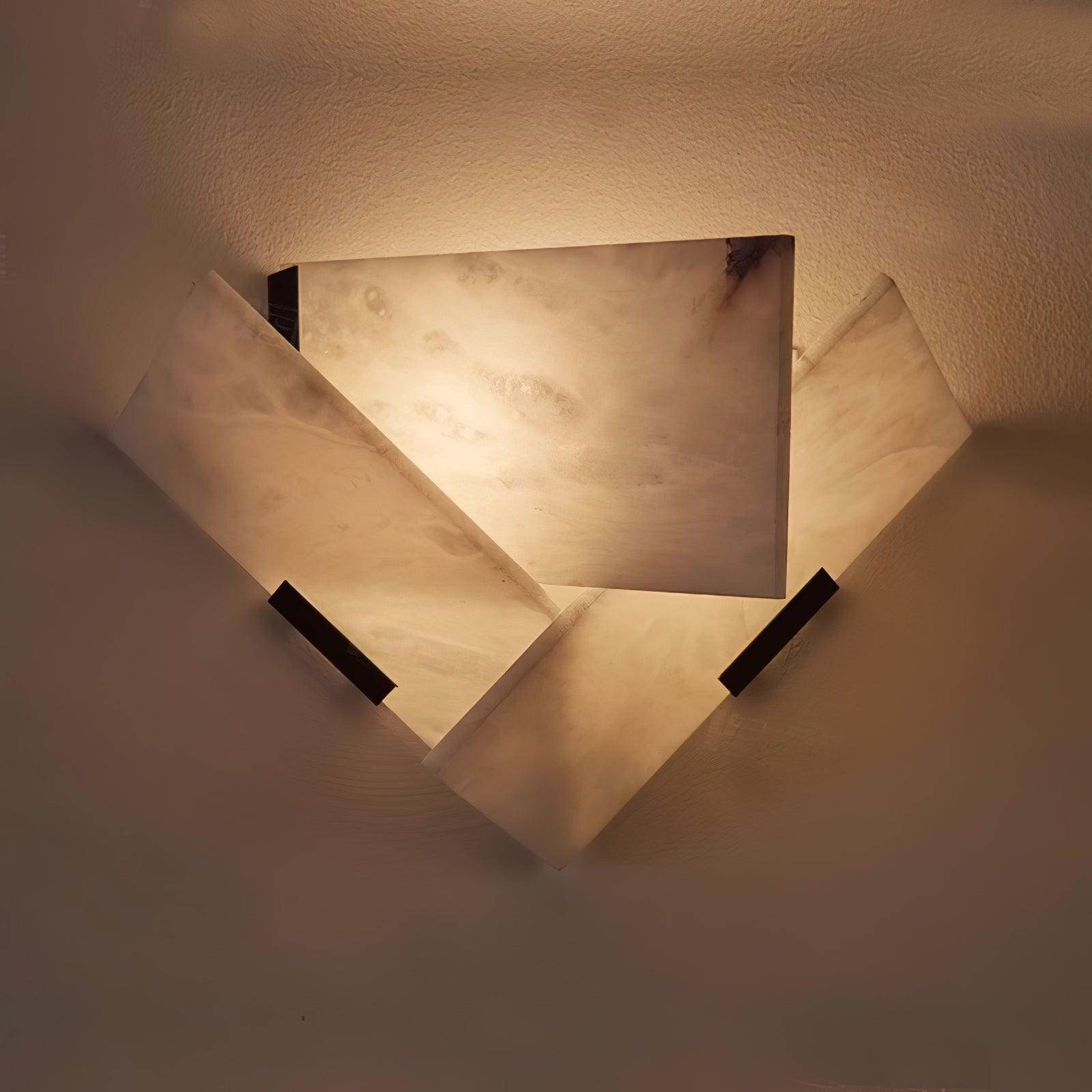 Fly Alabaster Wall Light, Hardwired Wall Sconce, detail 4