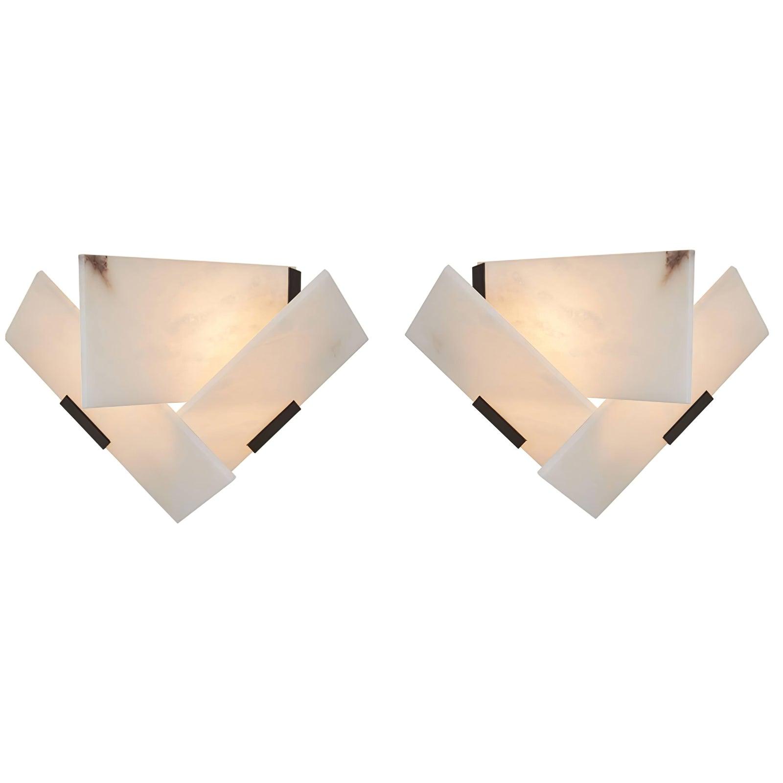 Fly Alabaster Wall Light, Hardwired Wall Sconce, detail 5