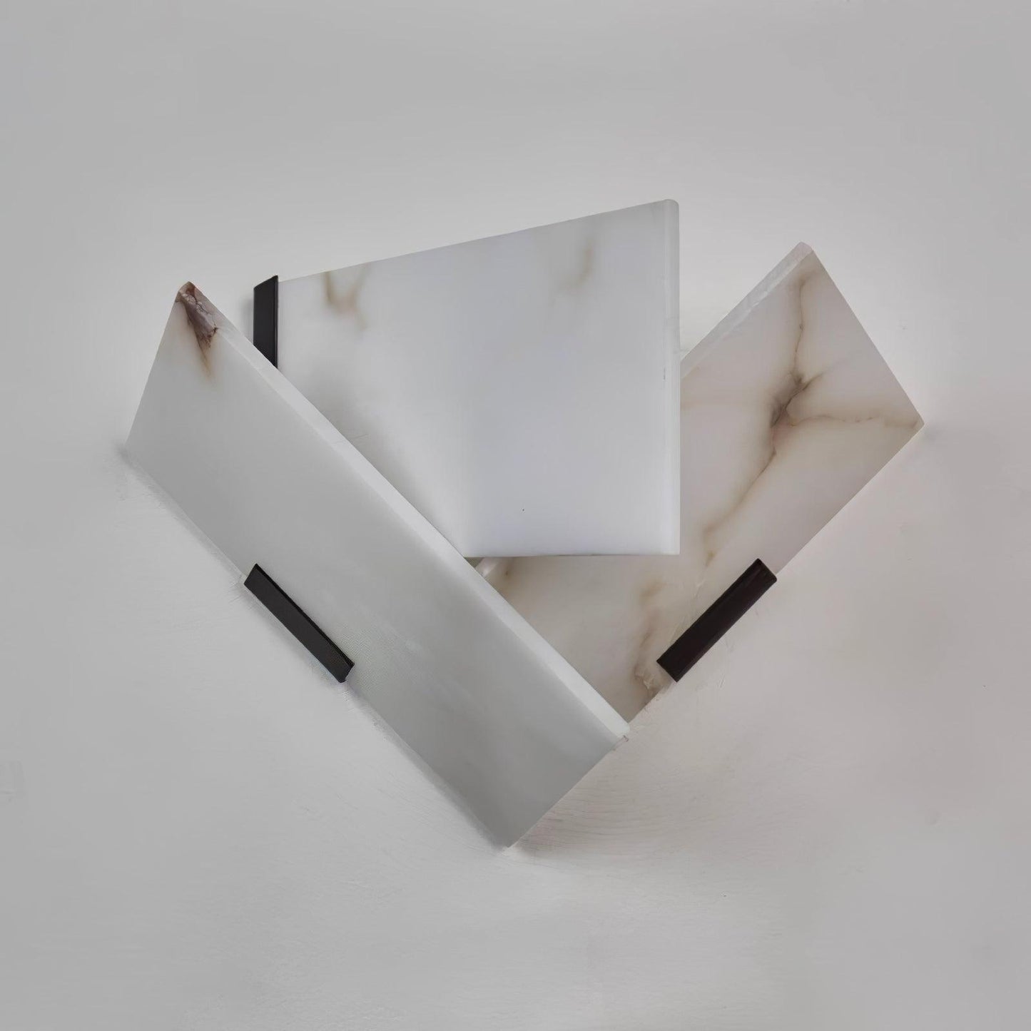 Fly Alabaster Wall Light, Hardwired Wall Sconce, Metal, ∅ 26cm x H 21cm