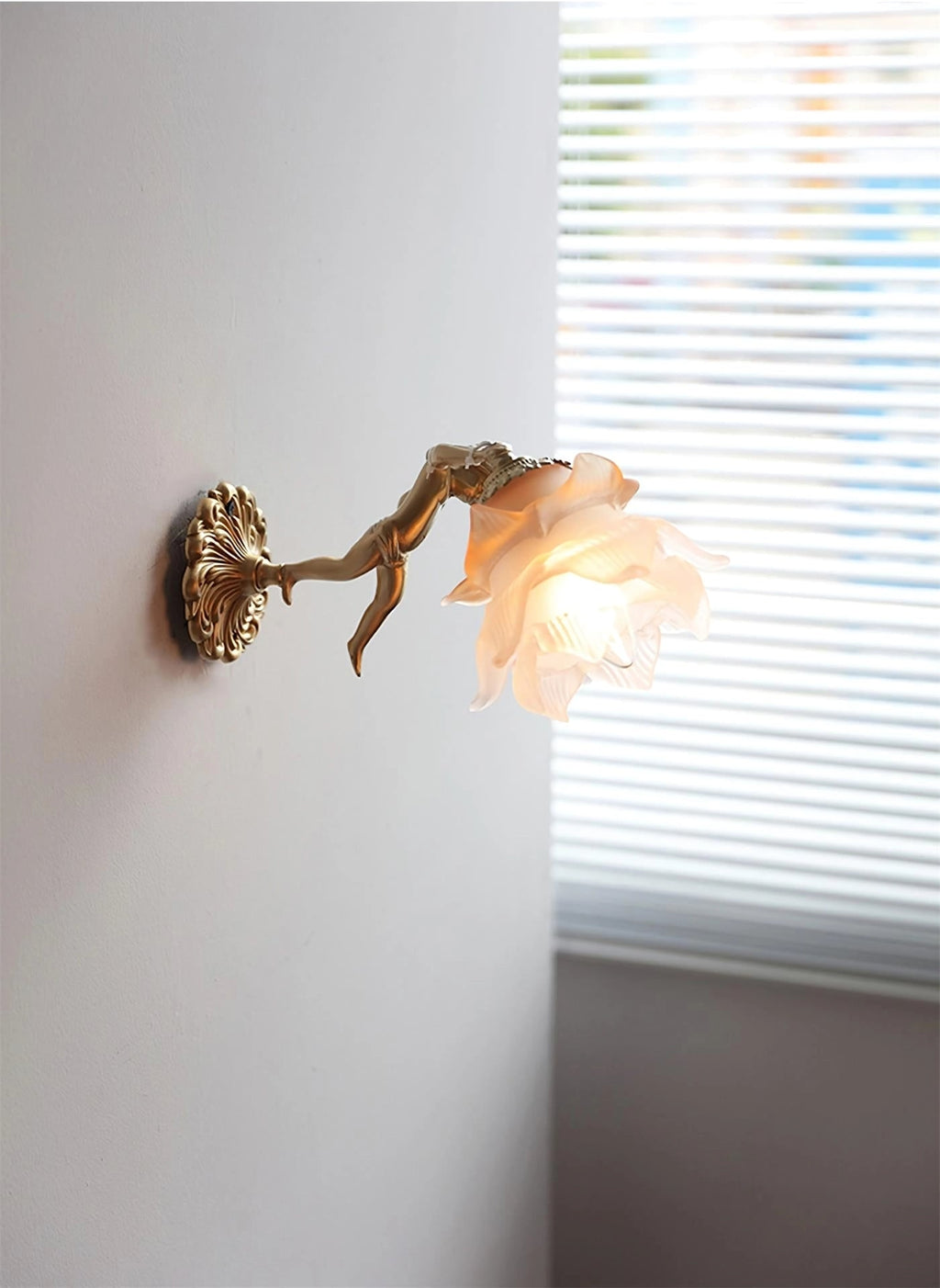 Flying Angel Sconce Wall Light, Hardwired Wall Sconce, detail 12