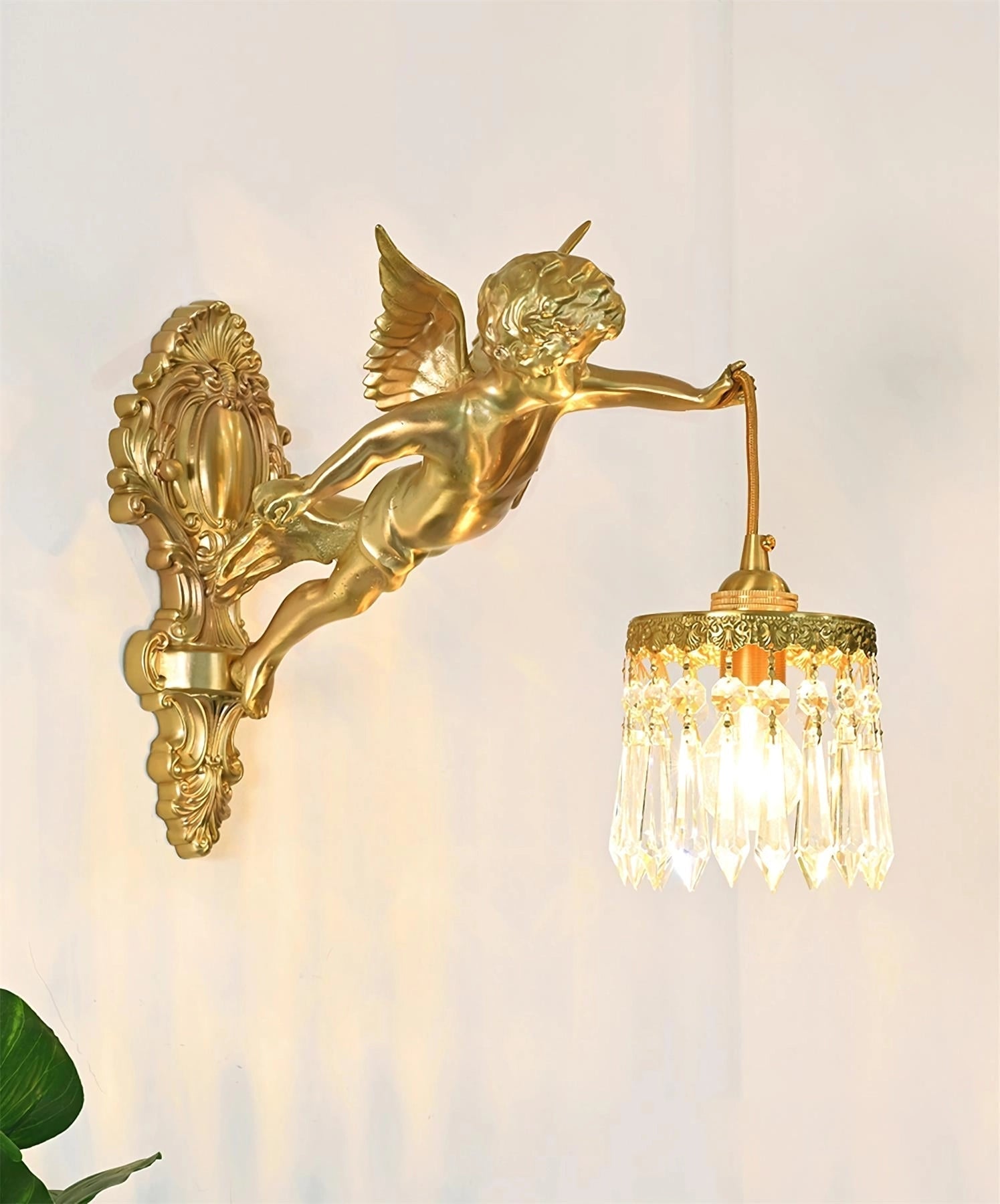 Flying Angel Sconce Wall Light, Hardwired Wall Sconce, detail 4