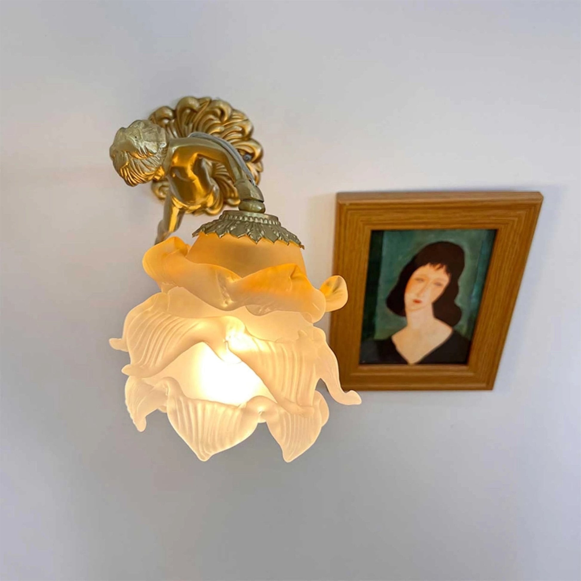 Flying Angel Sconce Wall Light, Hardwired Wall Sconce, detail 18