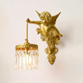 Flying Angel Sconce Wall Light, Hardwired Wall Sconce, Metal, Model A: Dia 28cm x H 25cm