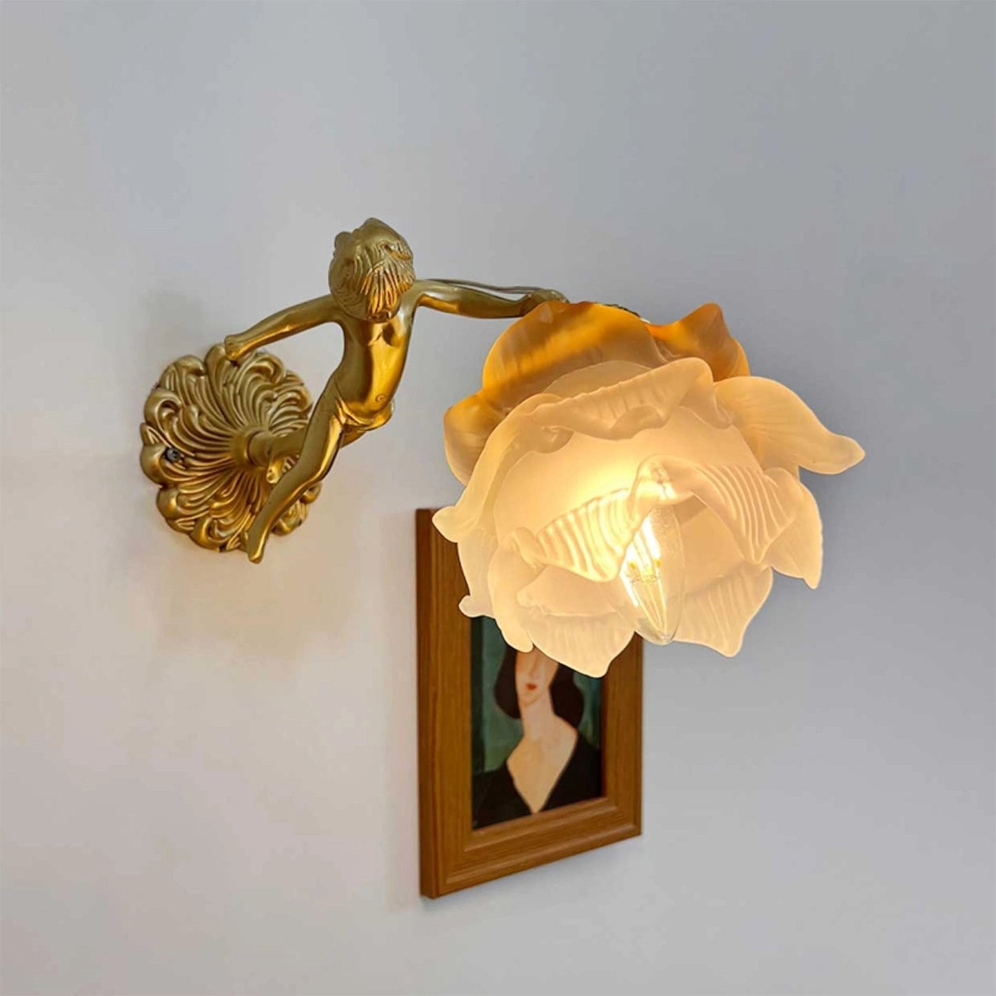 Flying Angel Sconce Wall Light, Hardwired Wall Sconce, detail 24